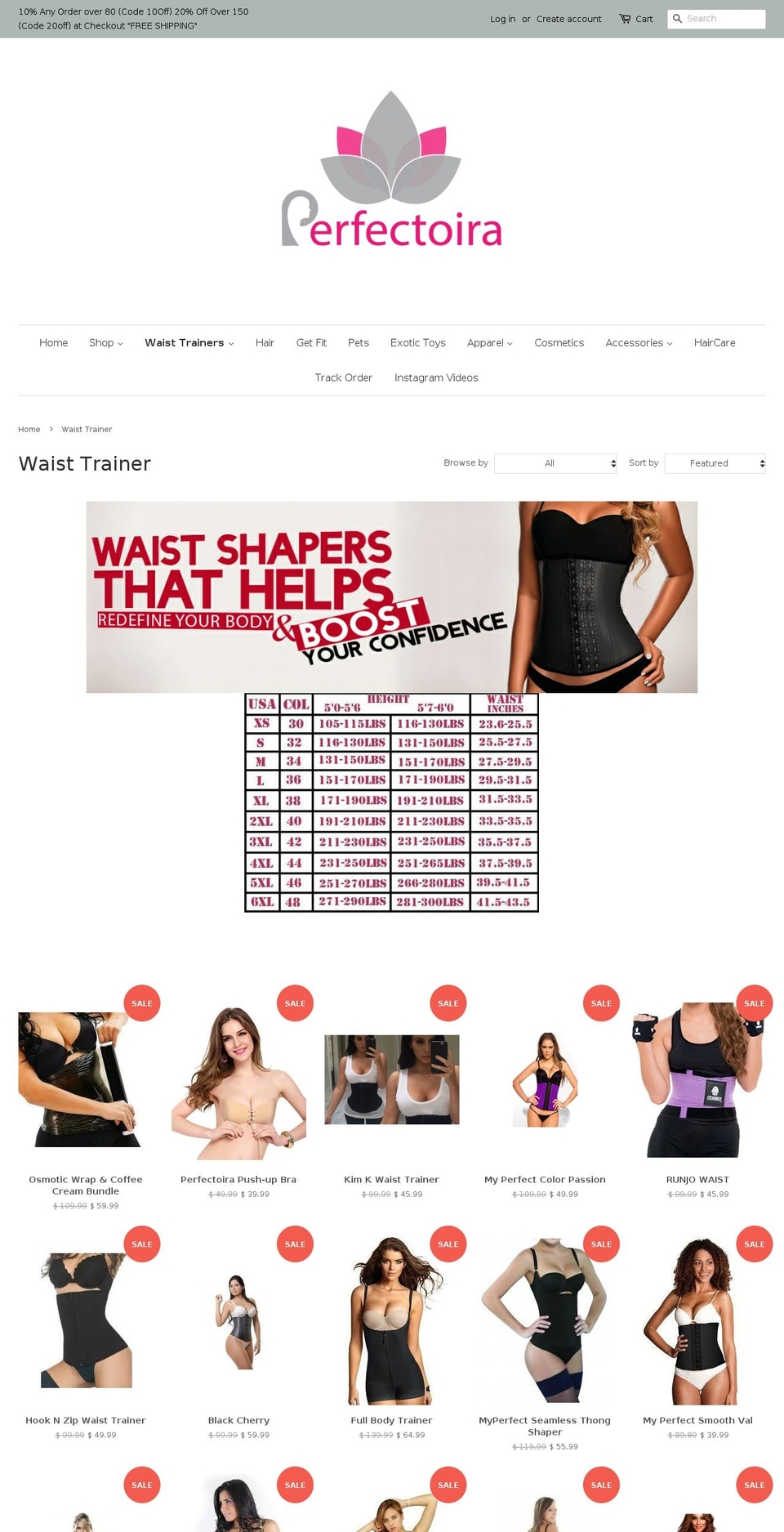myperfectshaper.com shopify website screenshot