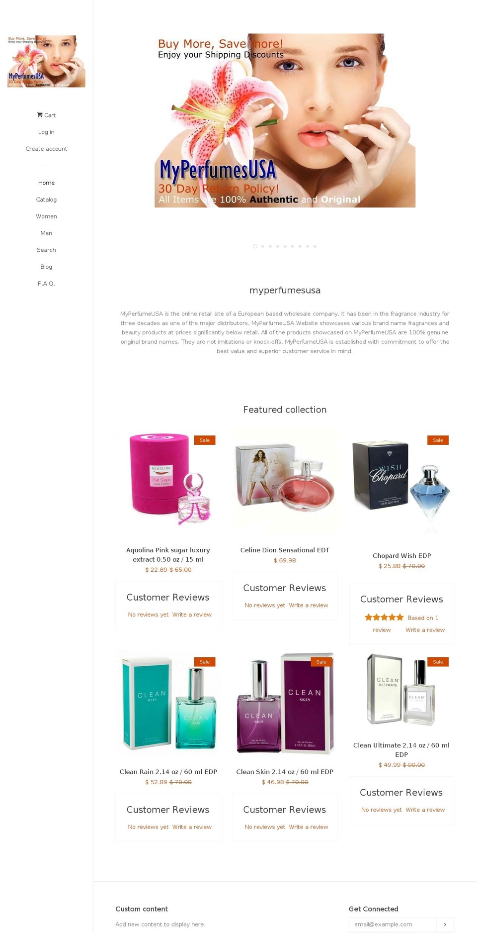myperfumeusa.com — Shopify storefront screenshot