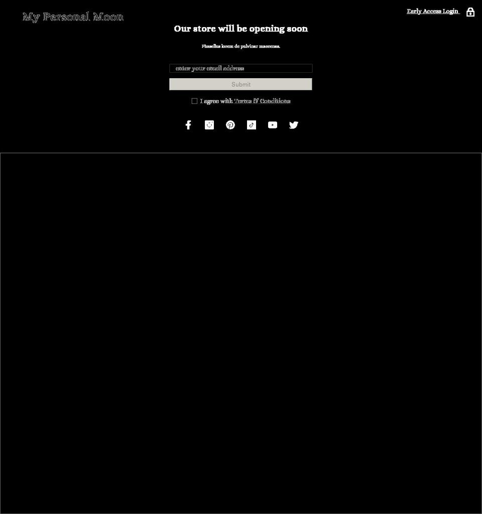 mypersonalmoon.com shopify website screenshot