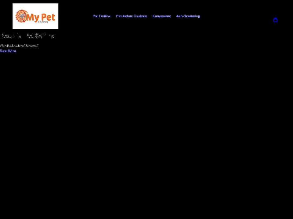 mypetcoffin.co.uk shopify website screenshot
