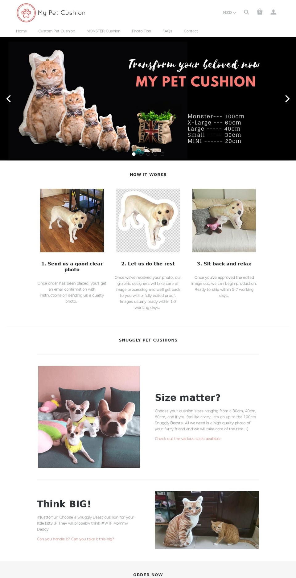 mypetcushion.com — Shopify storefront screenshot