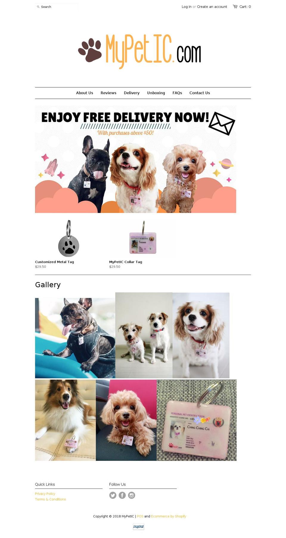 mypetic.com shopify website screenshot