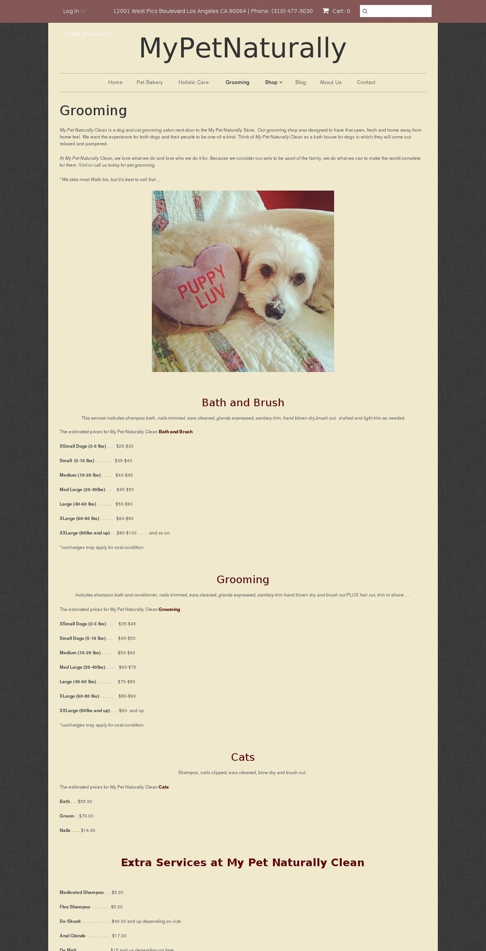 mypetnaturallyclean.com shopify website screenshot