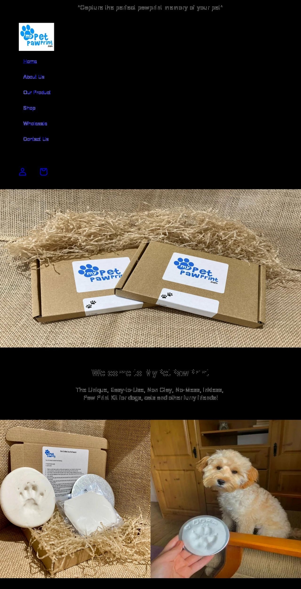 mypetpawprint.com shopify website screenshot