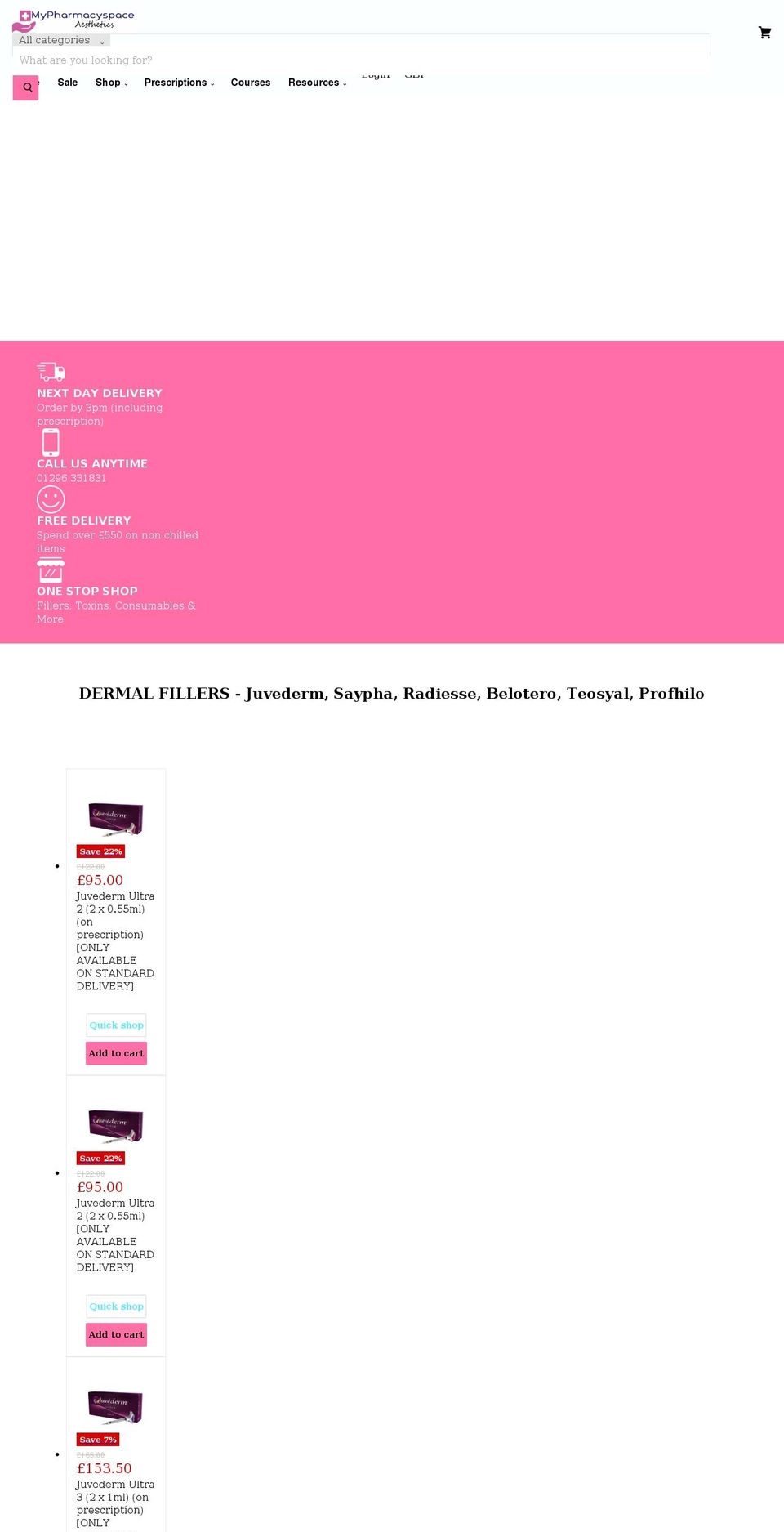 mypharmacyspace.co.uk shopify website screenshot