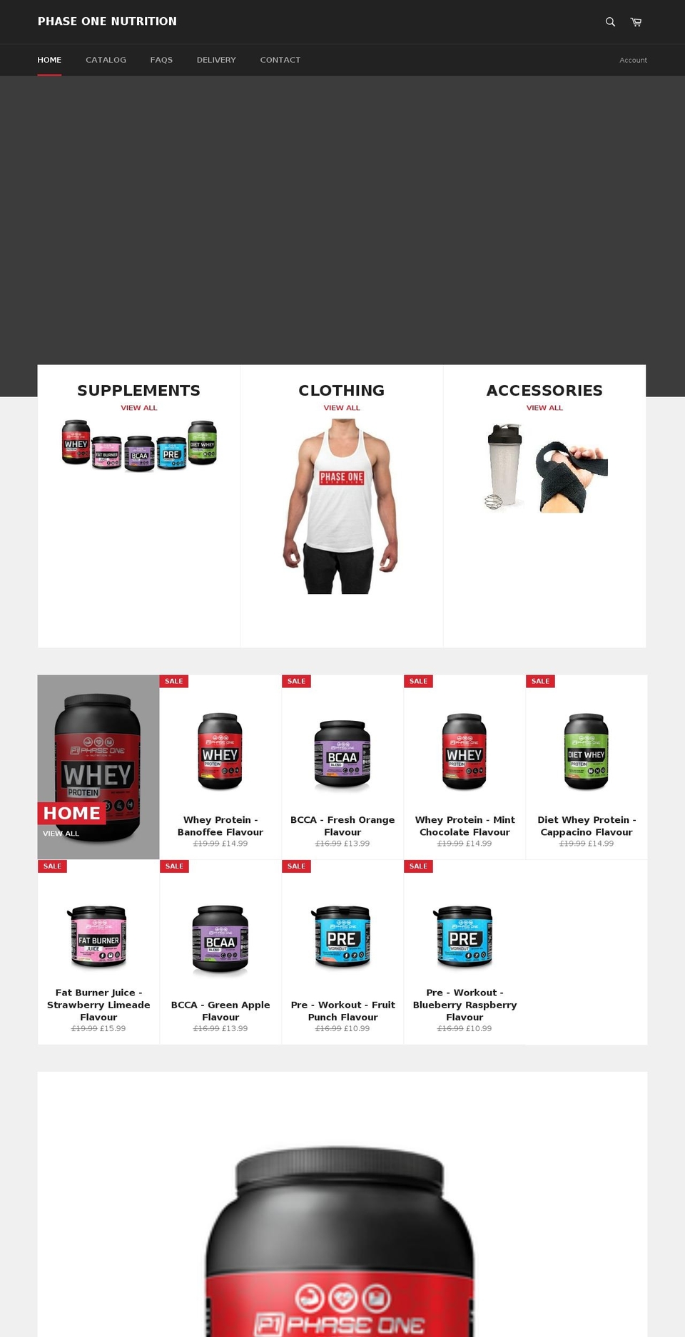 myphaseone.com — Shopify storefront screenshot