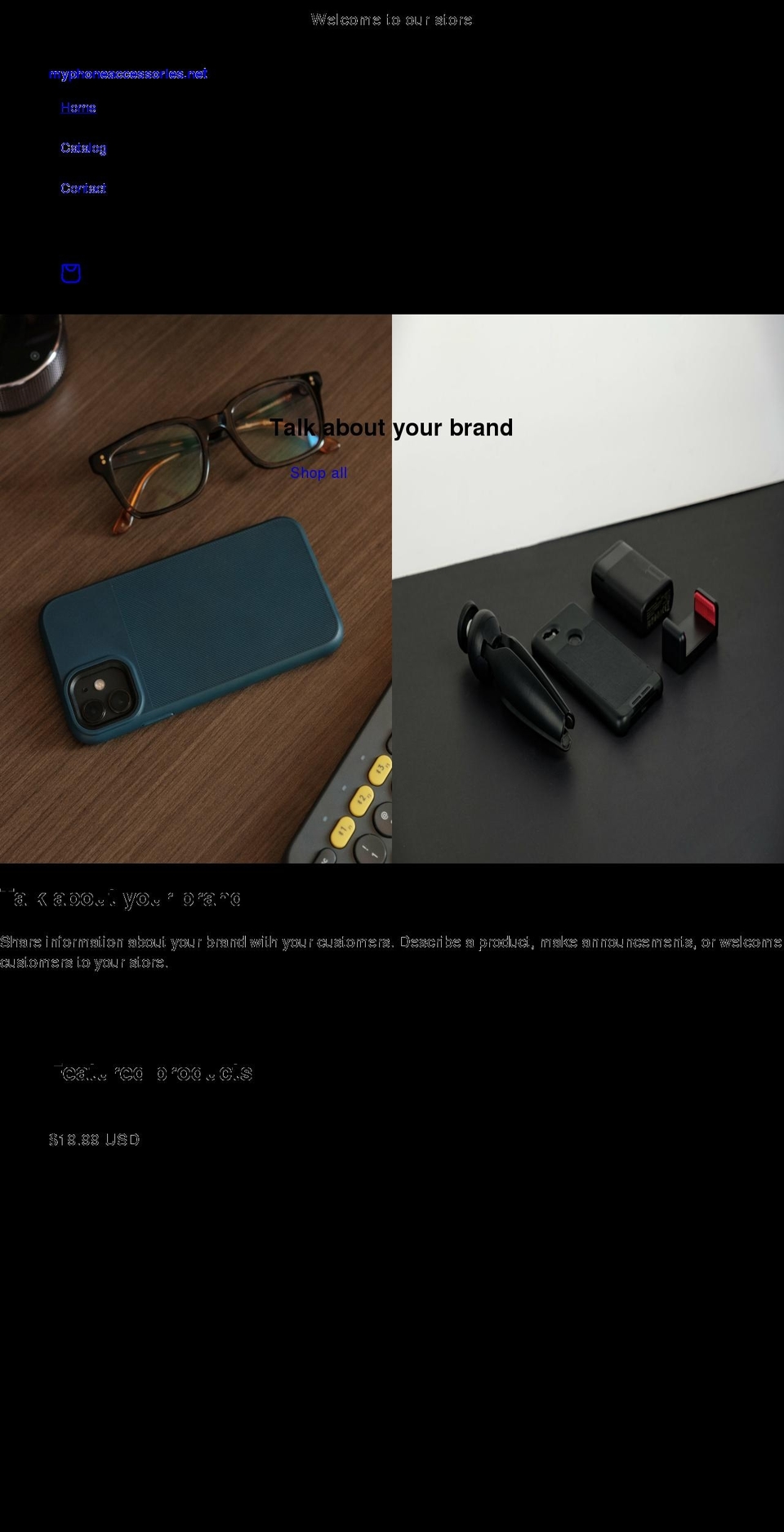 myphoneaccessories.net shopify website screenshot