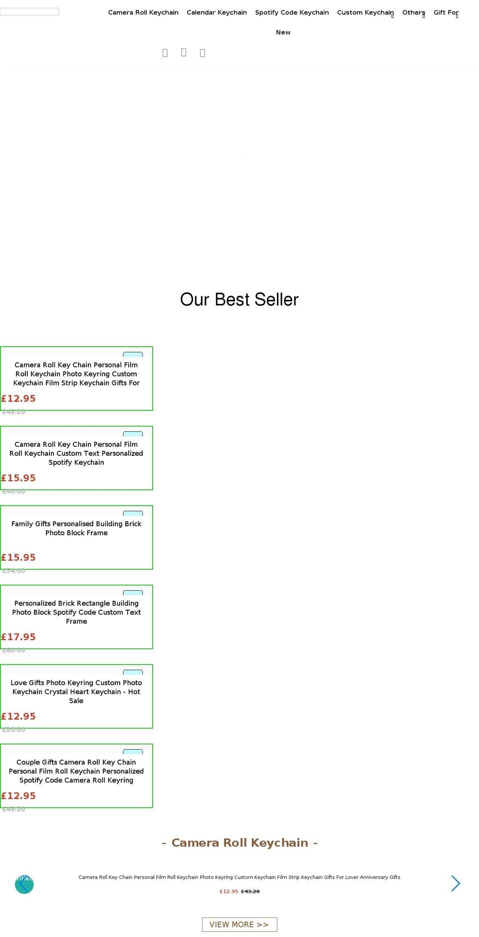 myphotokeychain.co.uk shopify website screenshot
