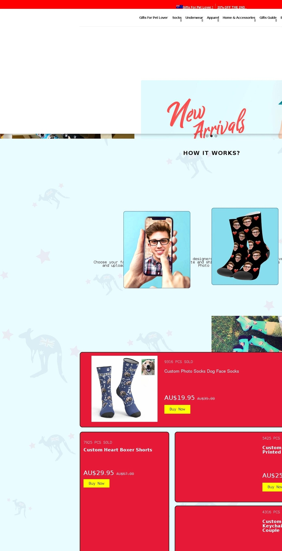 Copy of theme- Shopify theme site example myphotosocks.com.au