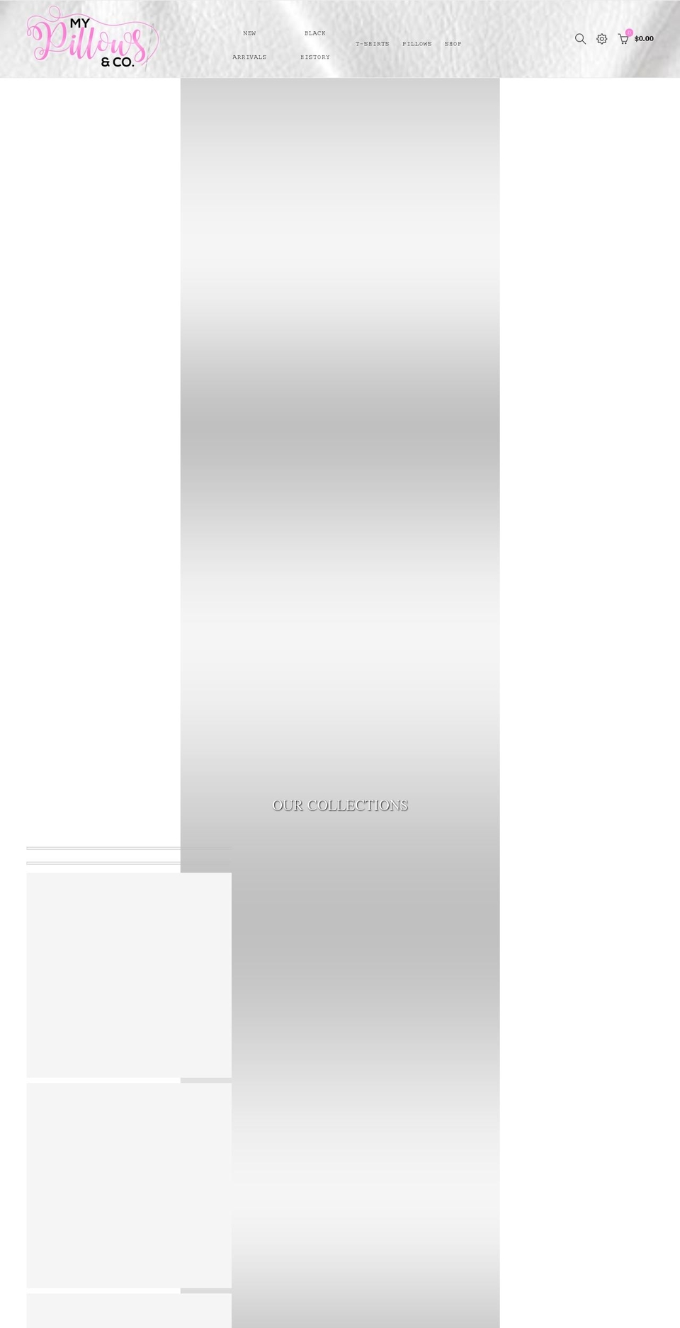 mypillowsandco.com — Shopify storefront screenshot