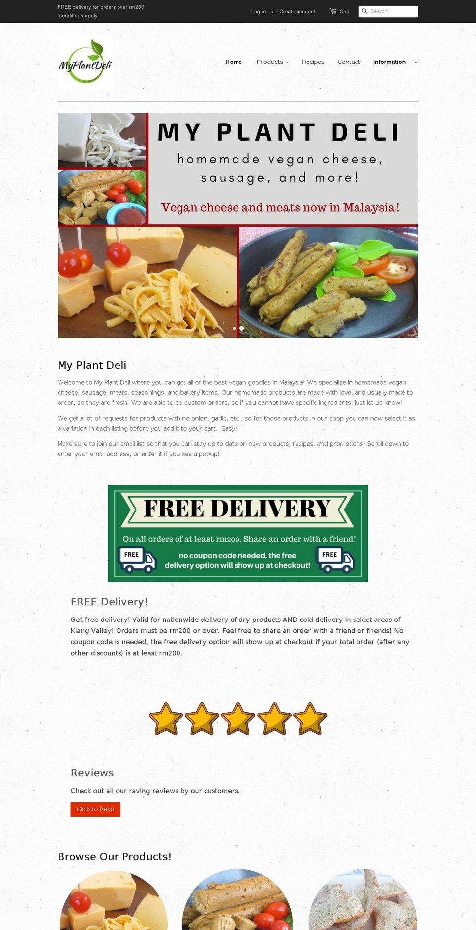 myplantdeli.com — Shopify storefront screenshot