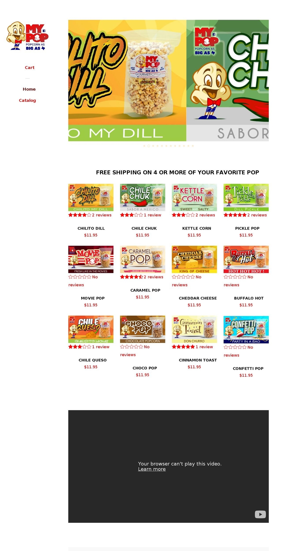 mypop.us shopify website screenshot