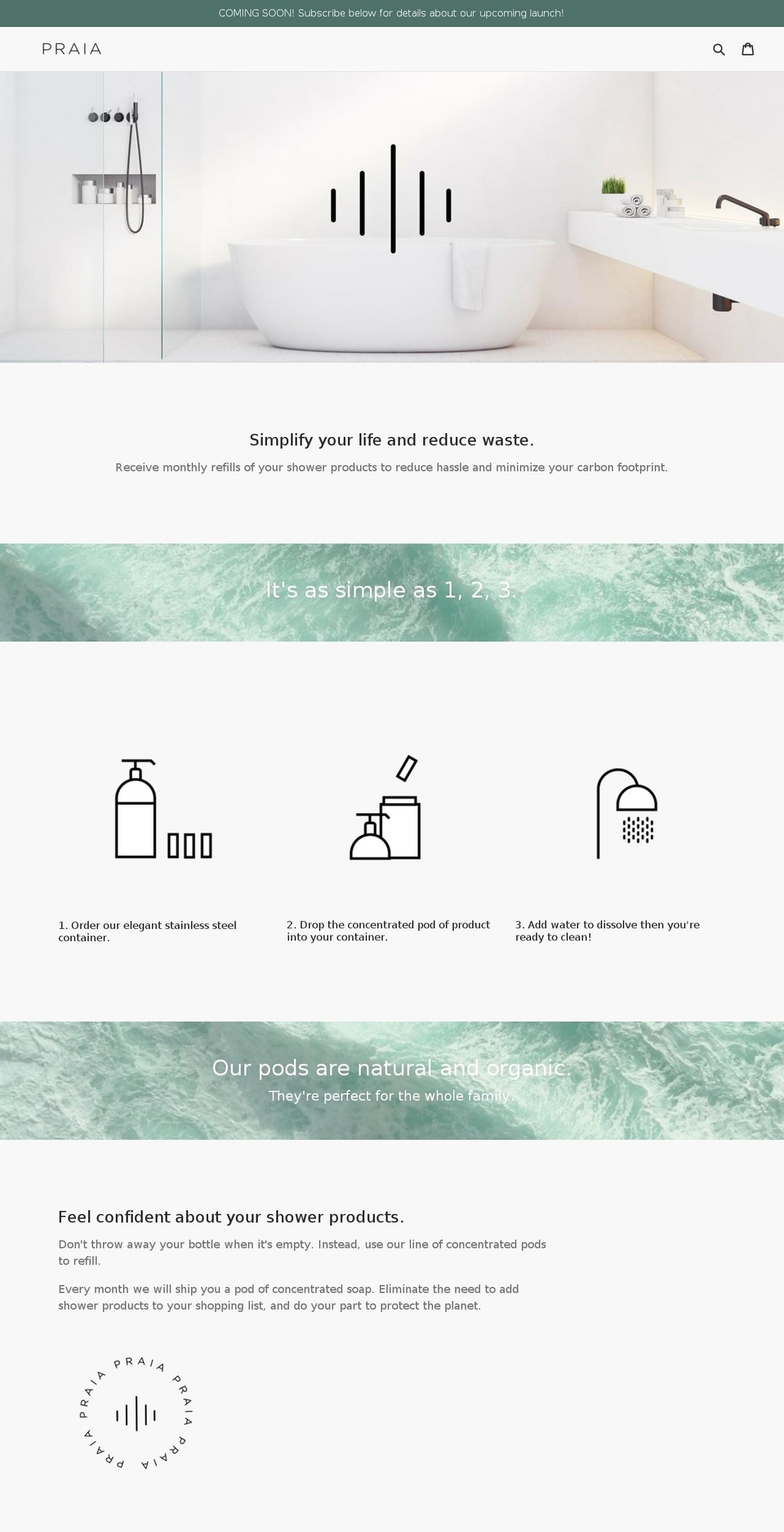 mypraia.com — Shopify storefront screenshot