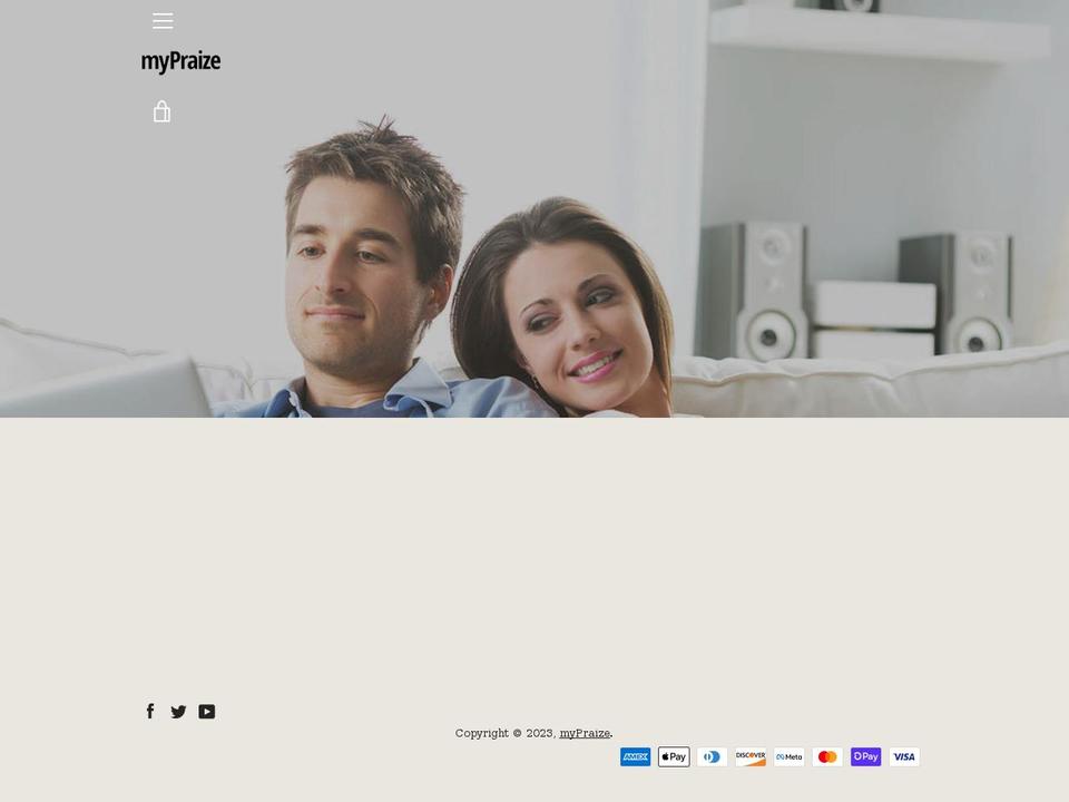 mypraize.myshopify.com shopify website screenshot