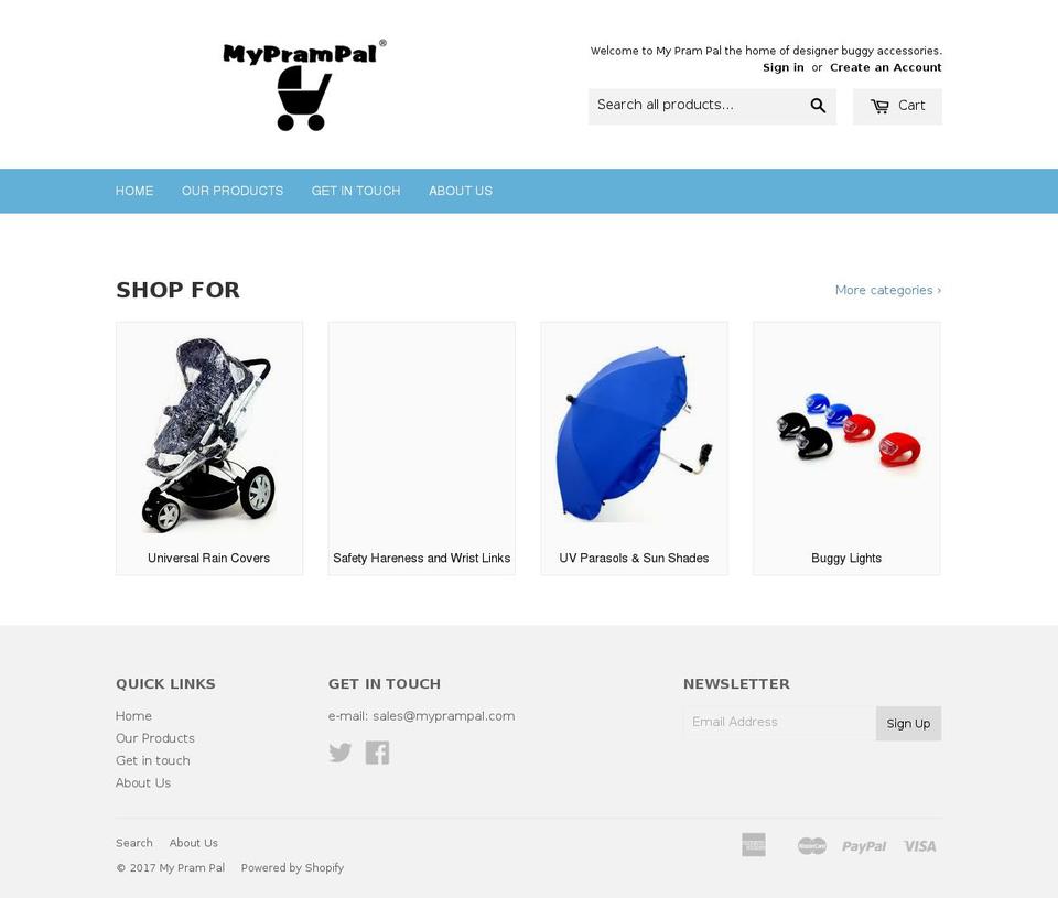 myprampal.com shopify website screenshot