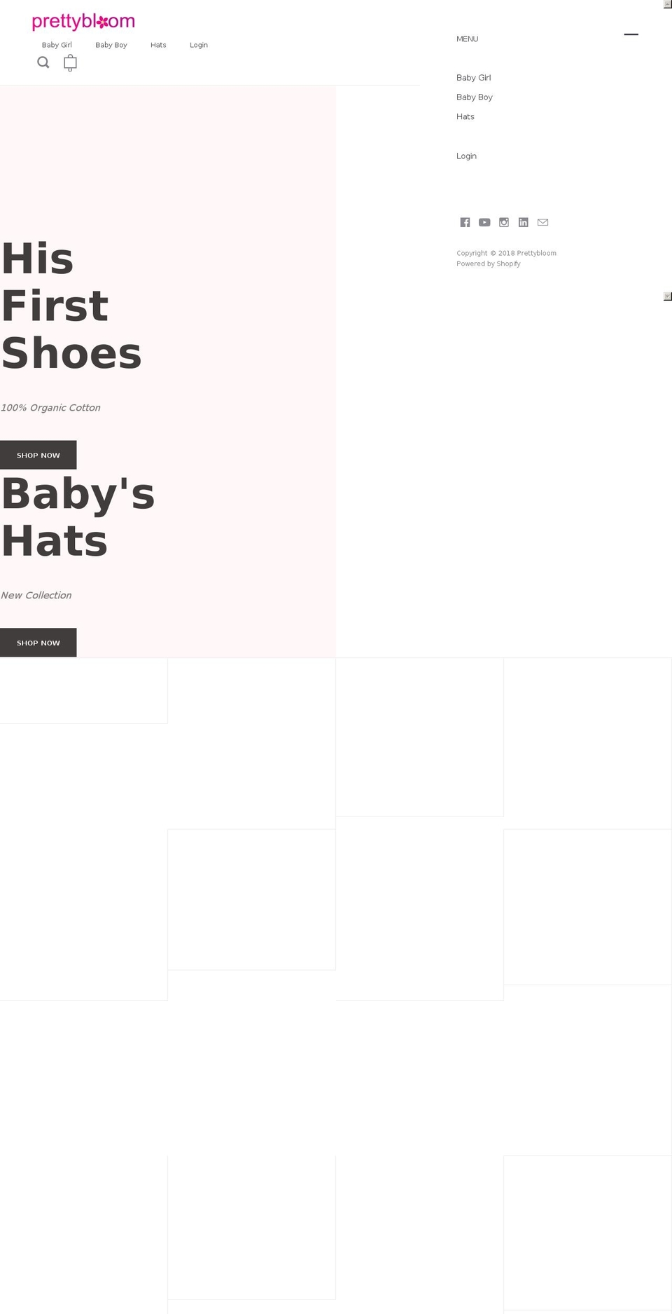 myprettybloom.com — Shopify storefront screenshot