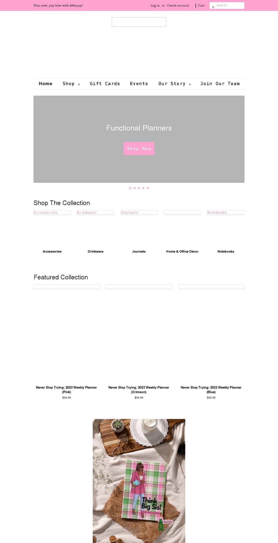 myprettygirlnotes.com shopify website screenshot