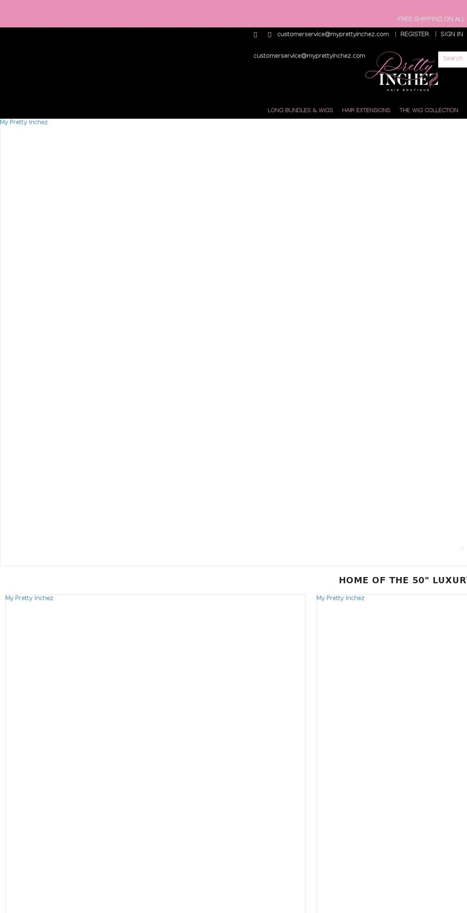 myprettyinchez.com shopify website screenshot
