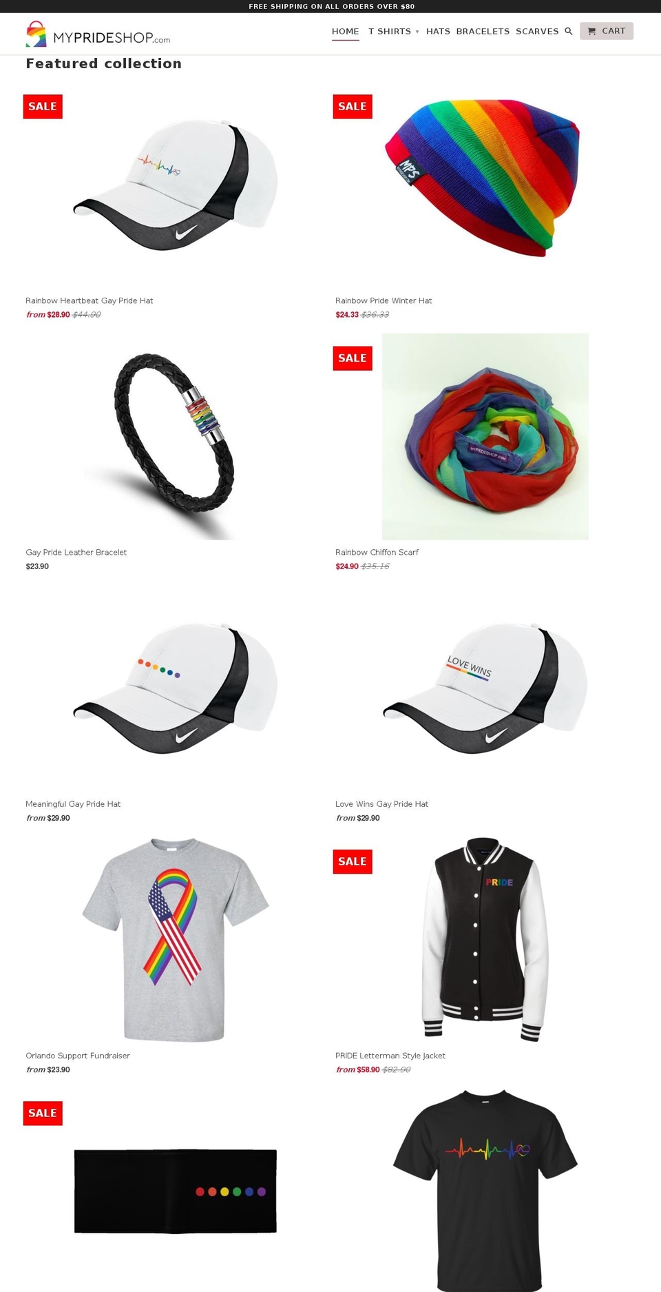 myprideshop.com shopify website screenshot