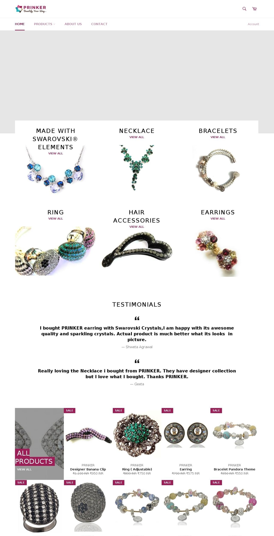 myprinker.com — Shopify storefront screenshot