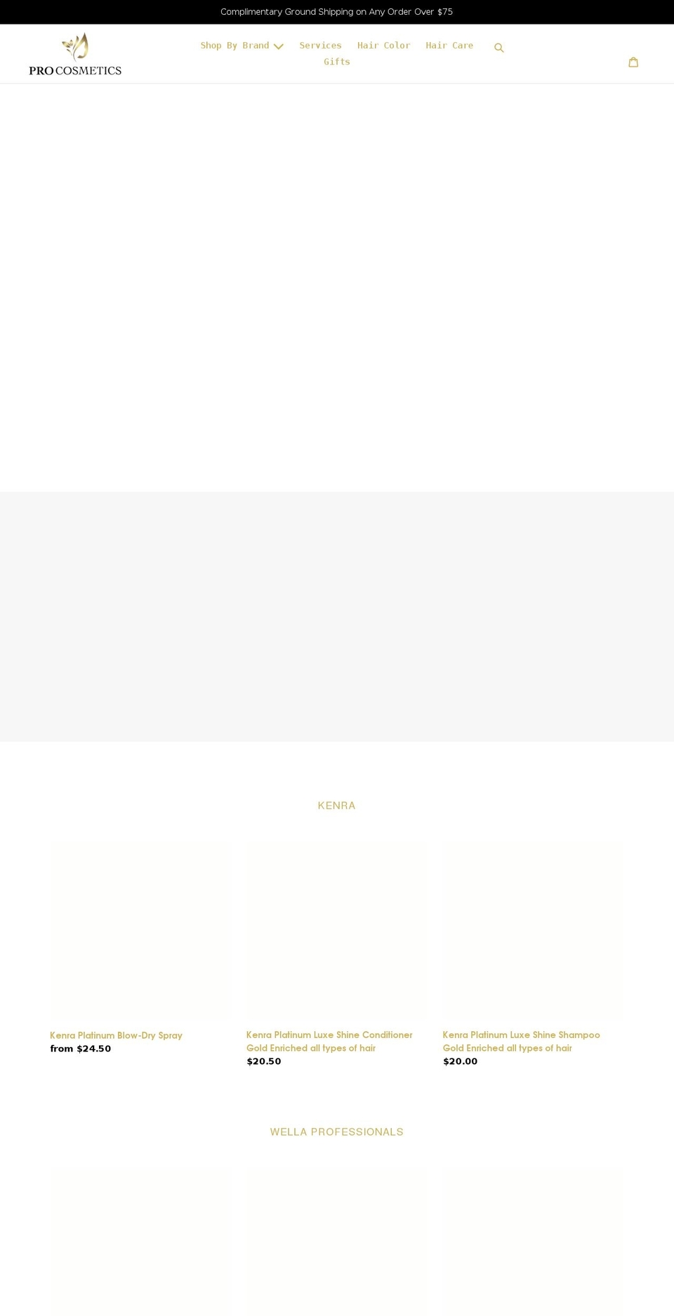 myprocosmetics.com shopify website screenshot