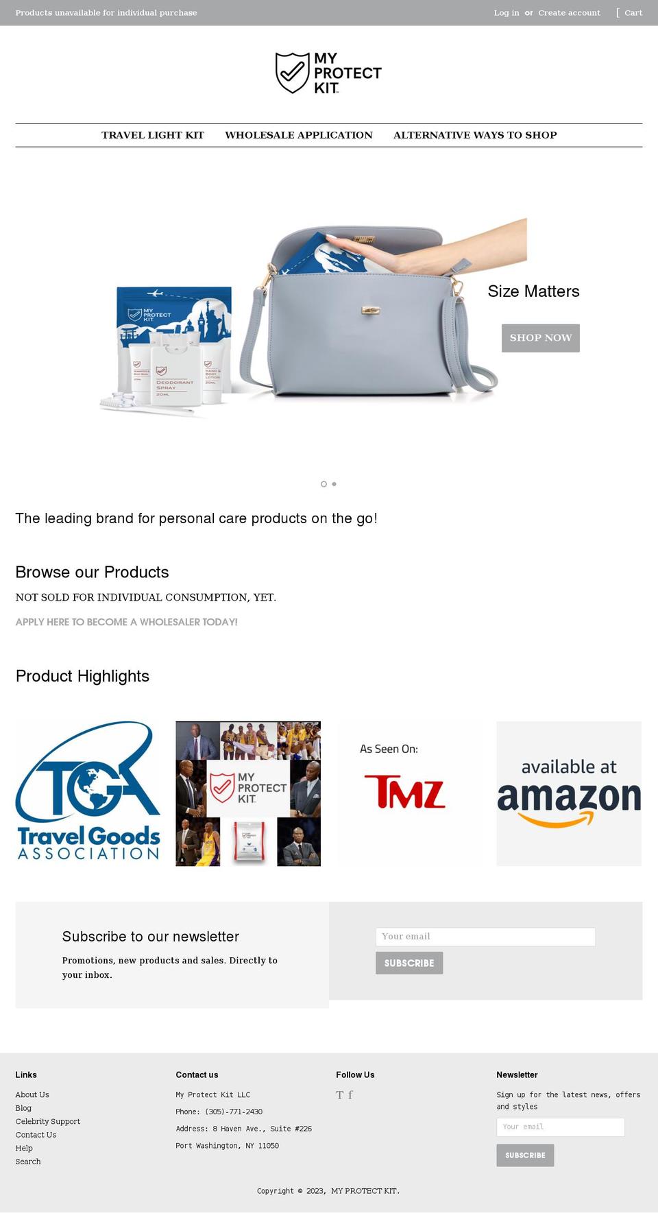 myprotectkit.com shopify website screenshot