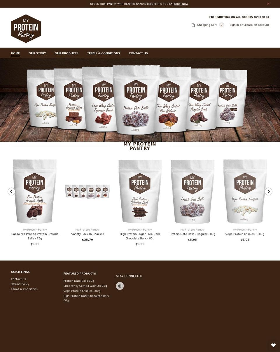 myproteinpantry.com — Shopify storefront screenshot