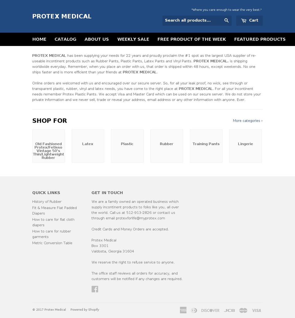 myprotex.com shopify website screenshot