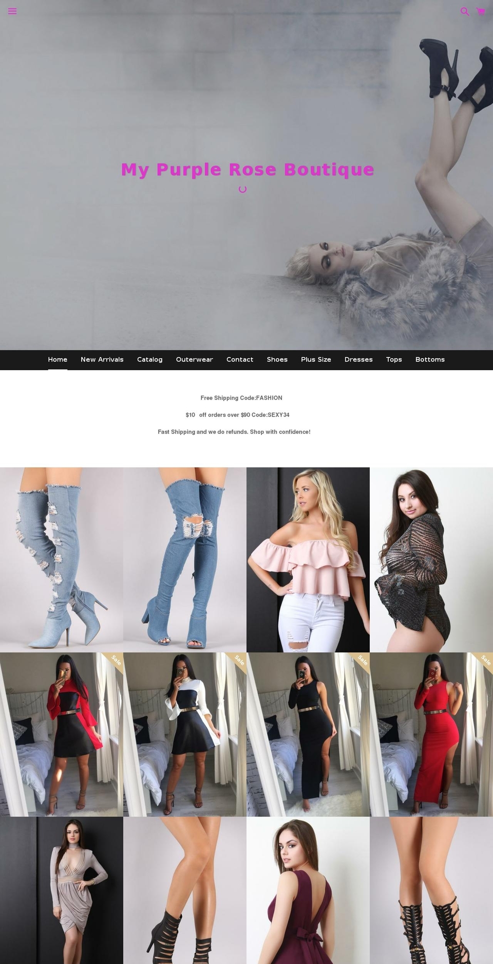 myprstore.com shopify website screenshot
