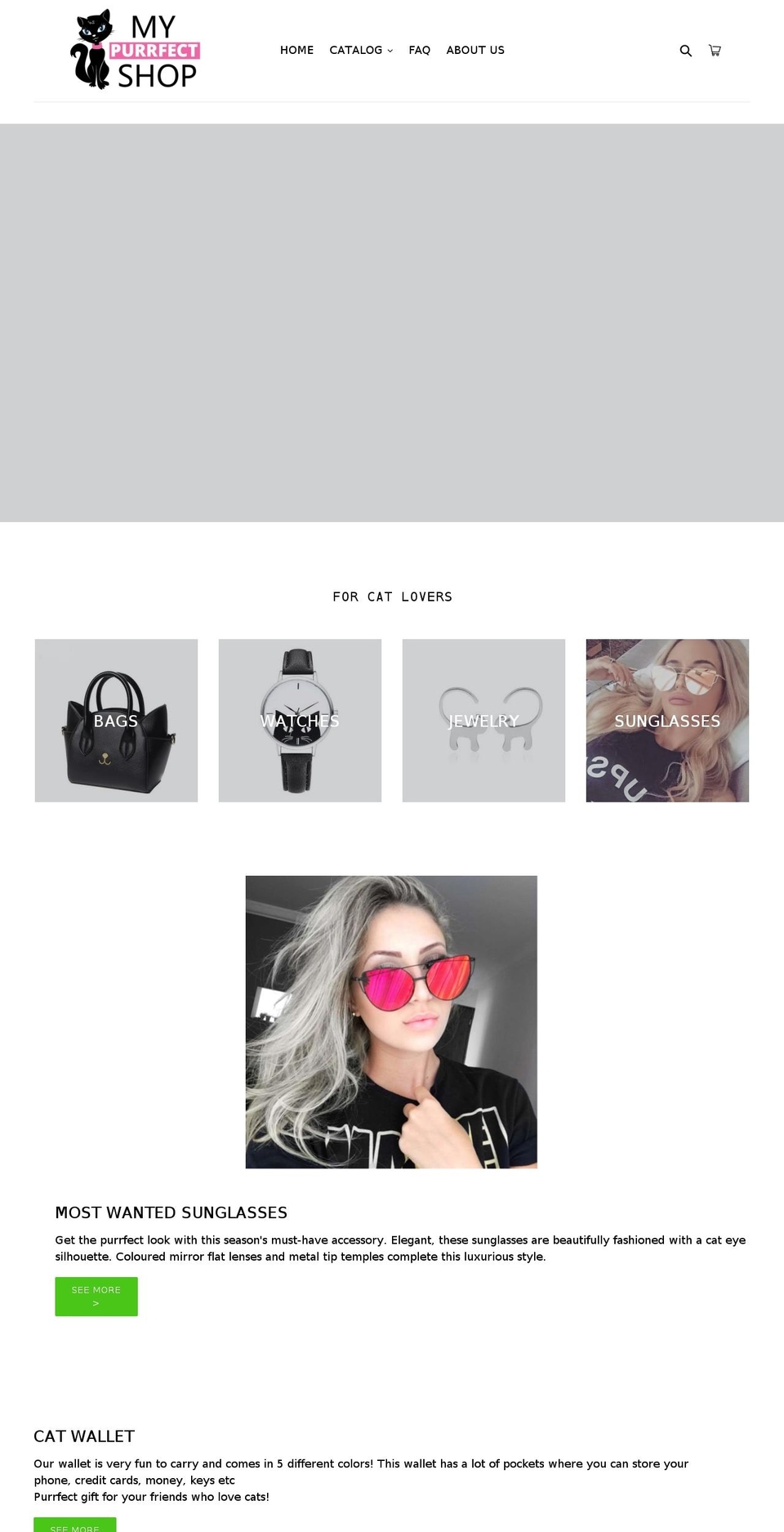 mypurrfectshop.com shopify website screenshot
