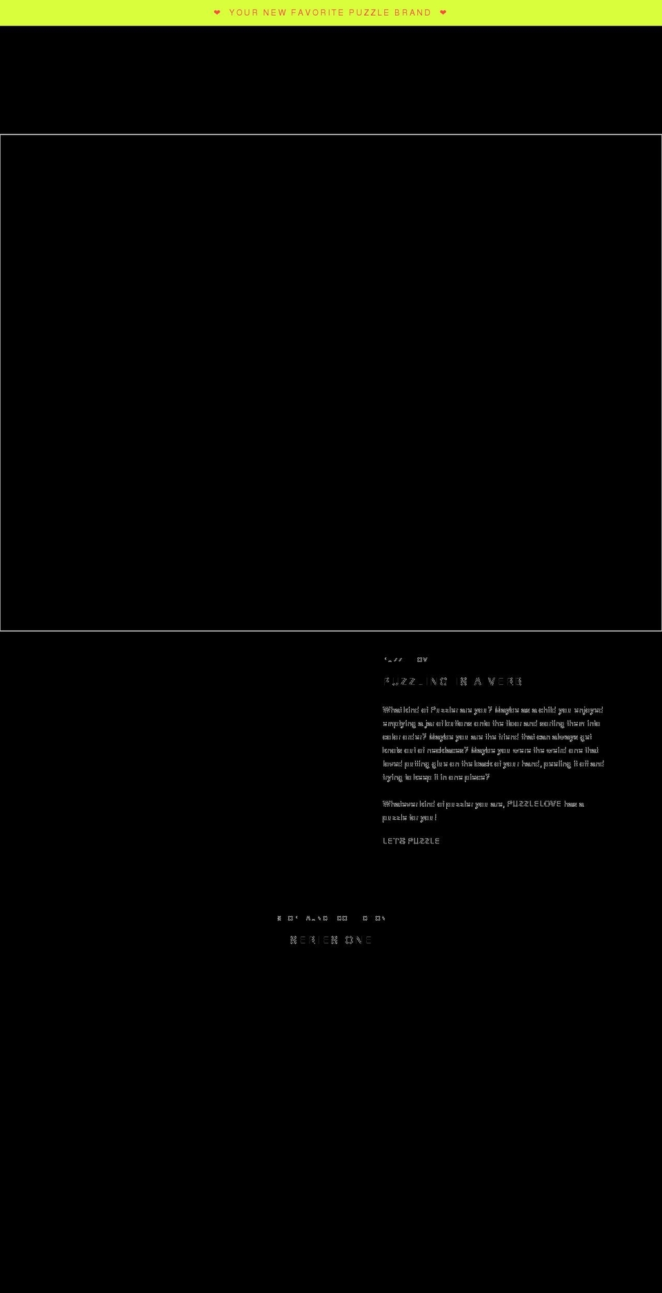 mypuzzlelove.com shopify website screenshot