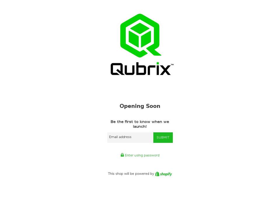 myqubrix.com — Shopify storefront screenshot