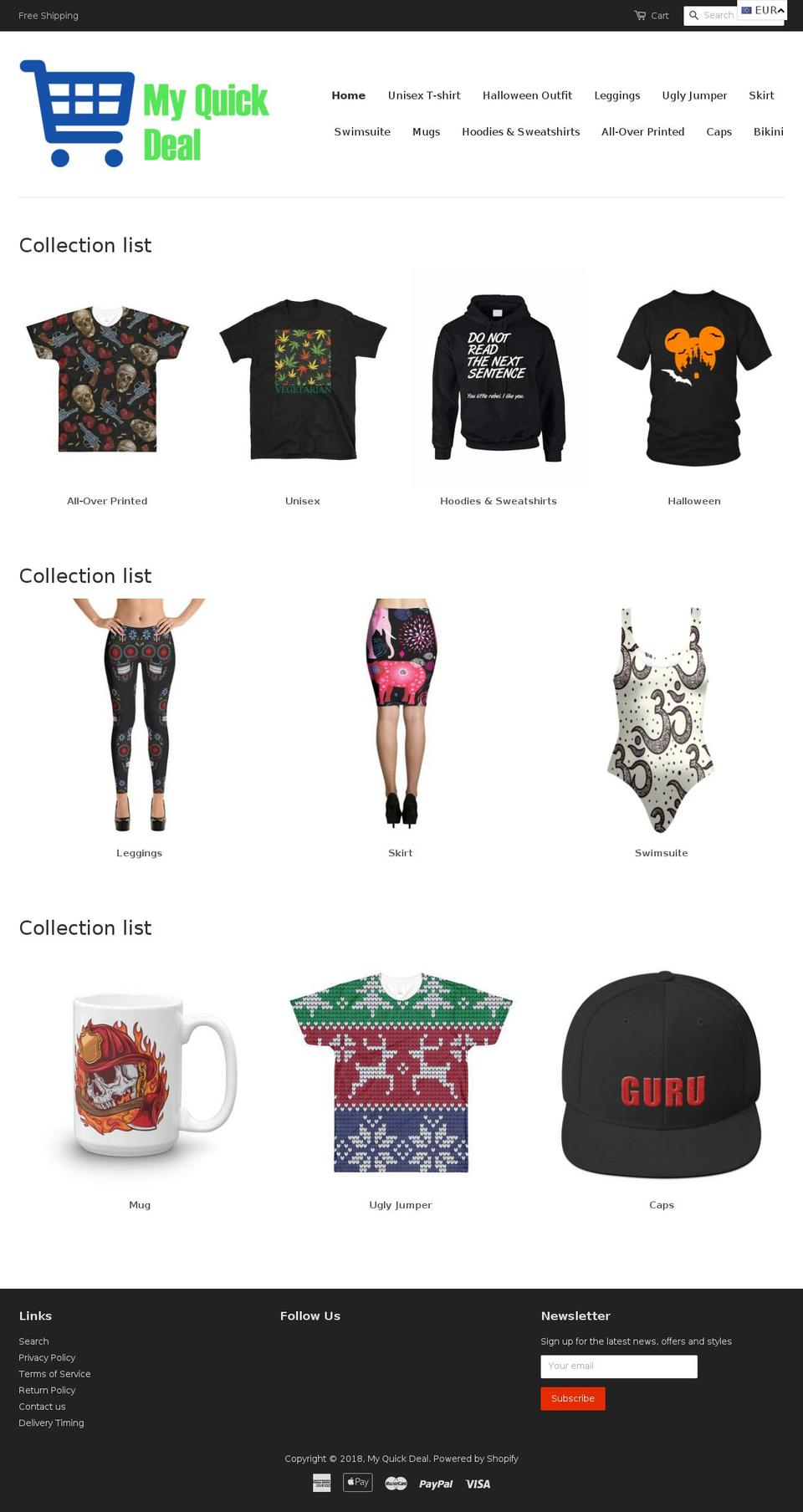 myquickdeal.com — Shopify storefront screenshot