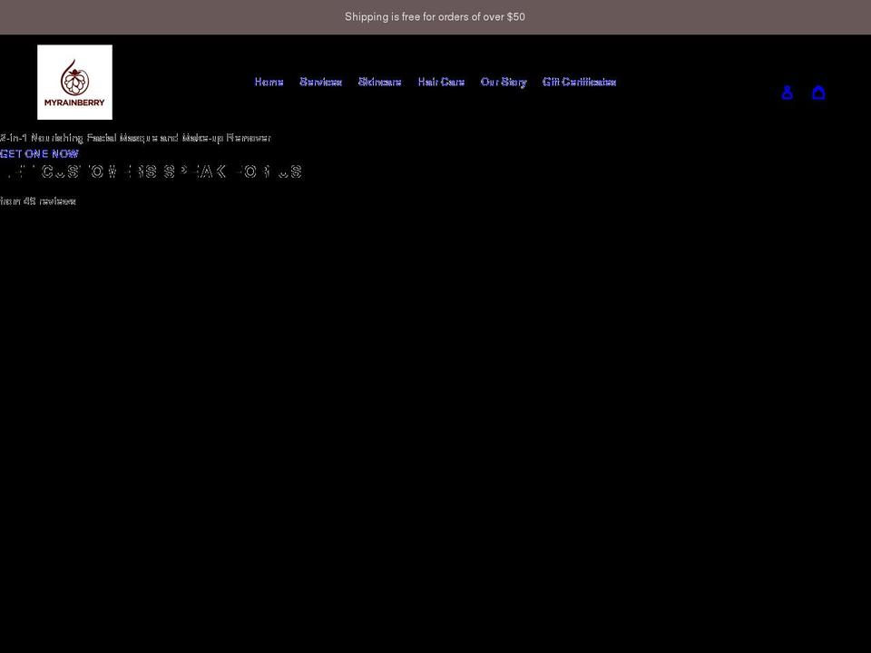 myrainberry.com shopify website screenshot