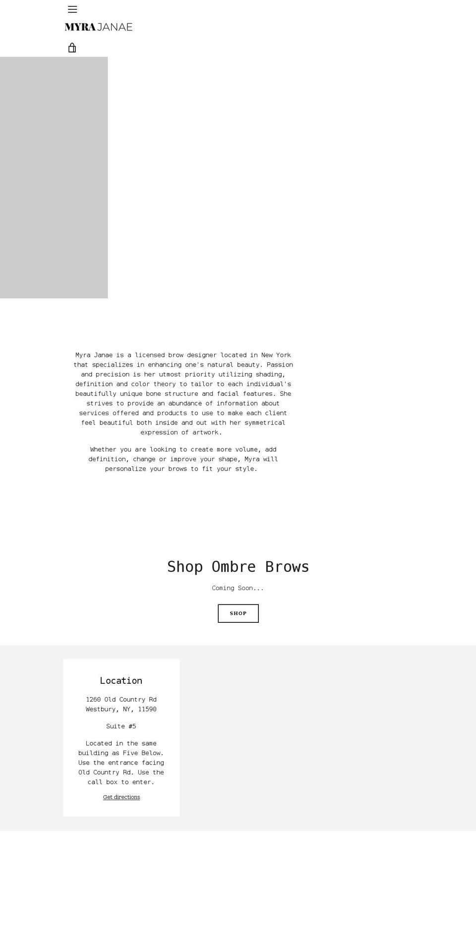myrajanaebeauty.com shopify website screenshot