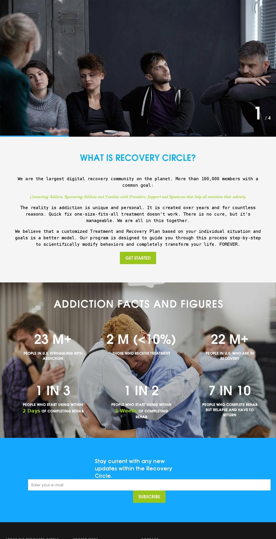 myrecoverycircle.com shopify website screenshot