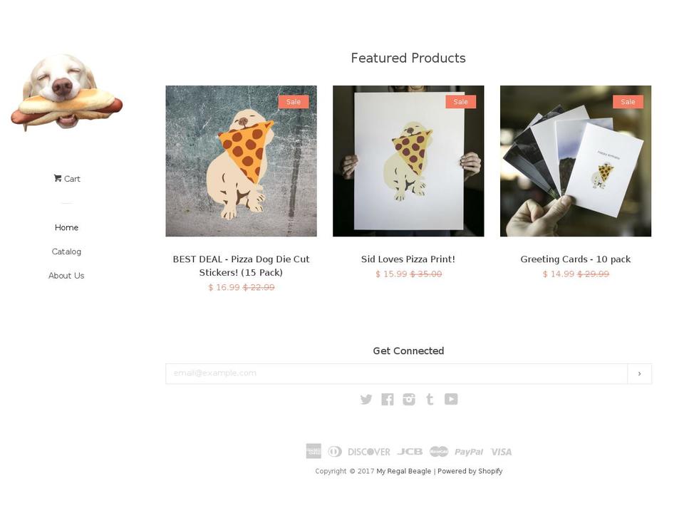 myregalbeagle.com shopify website screenshot