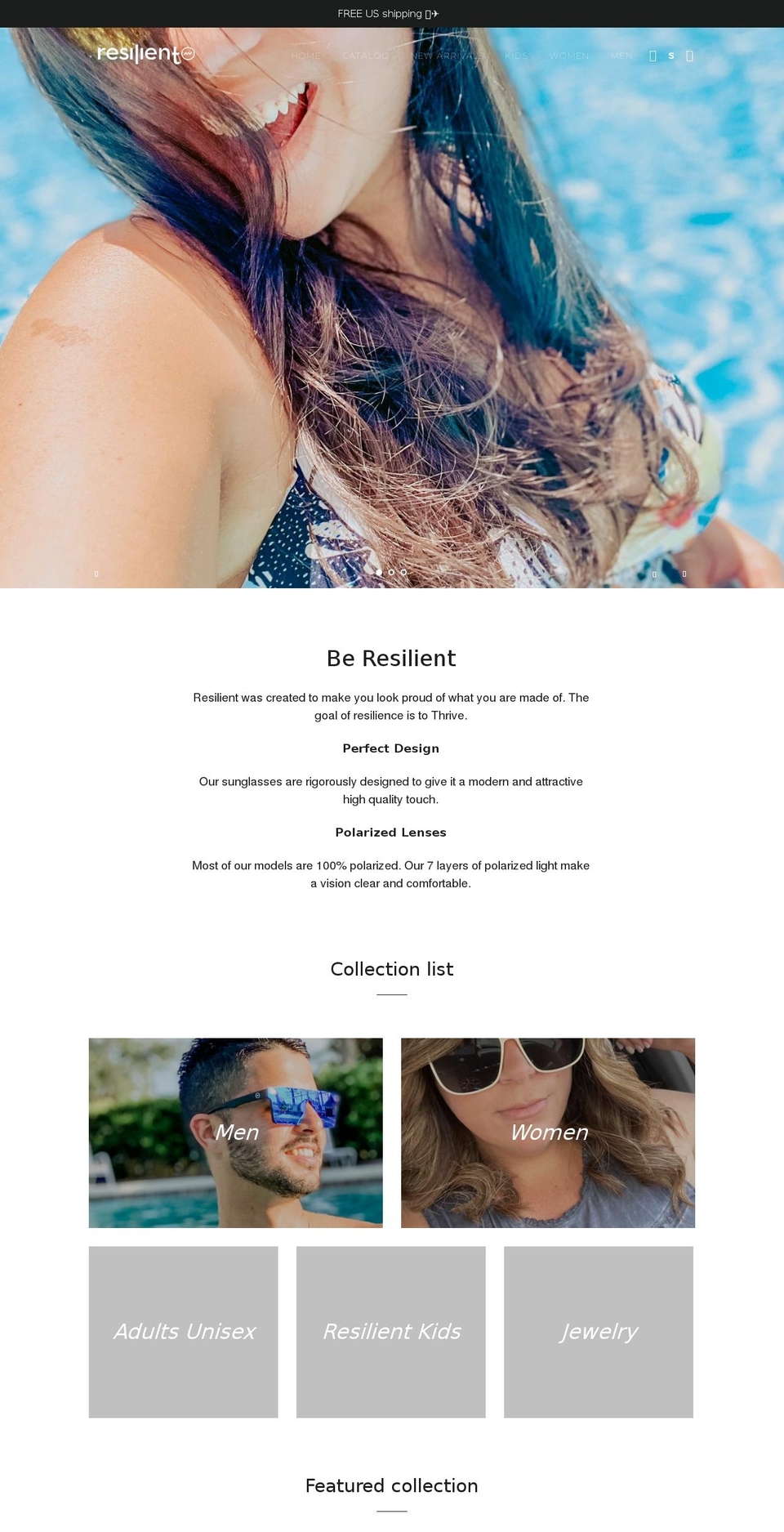 myresilientwear.com shopify website screenshot