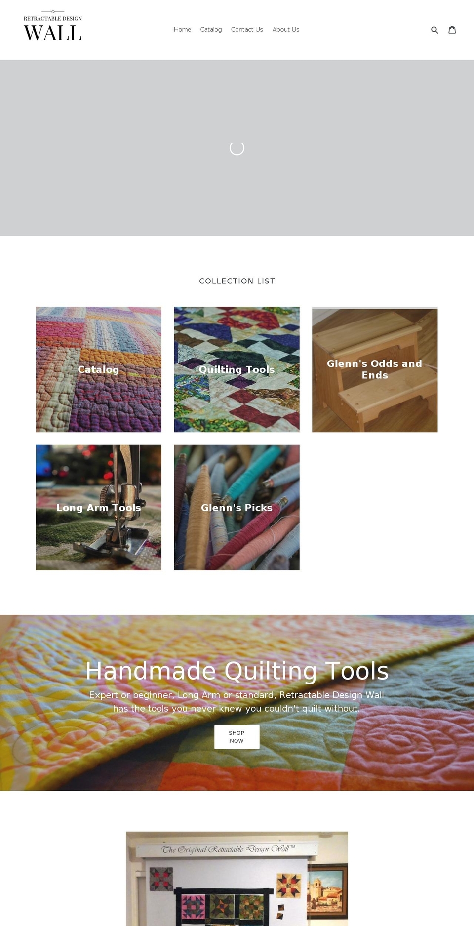 myretractabledesignwall.com — Shopify storefront screenshot
