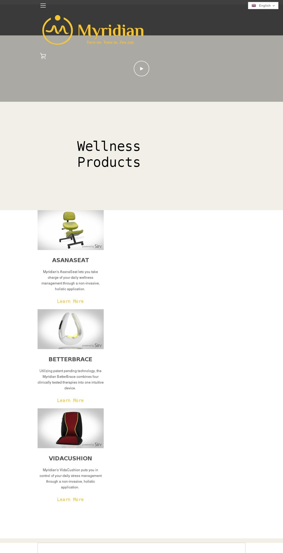 myridianglobal.com shopify website screenshot