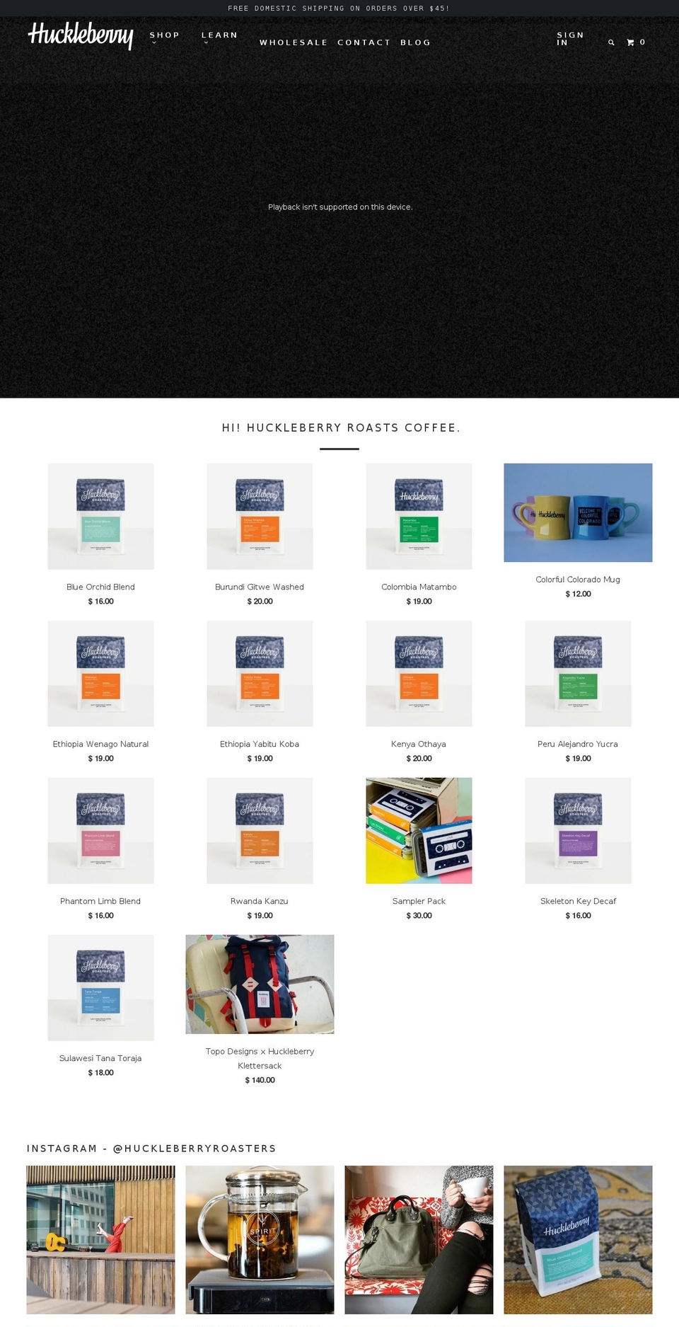 myroasters.com shopify website screenshot