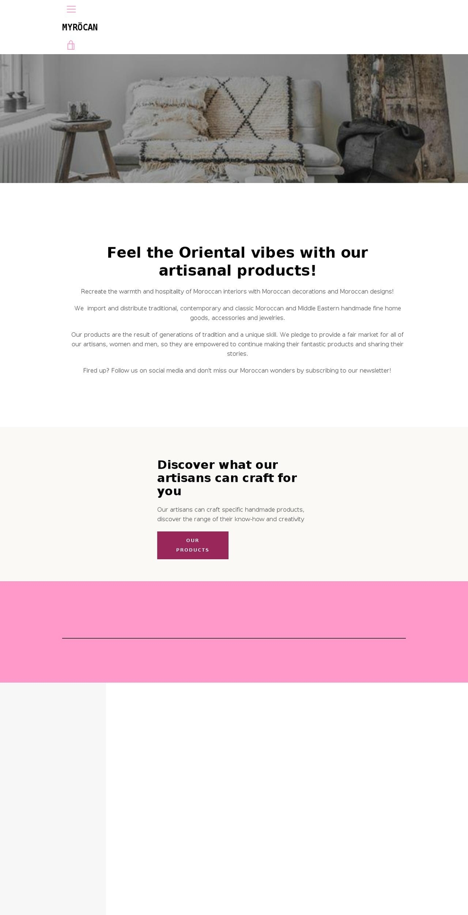 myrocan.com — Shopify storefront screenshot
