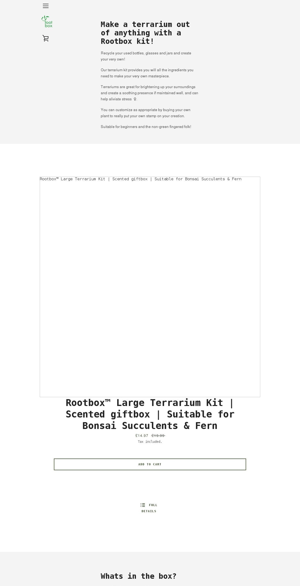 myrootbox.com shopify website screenshot