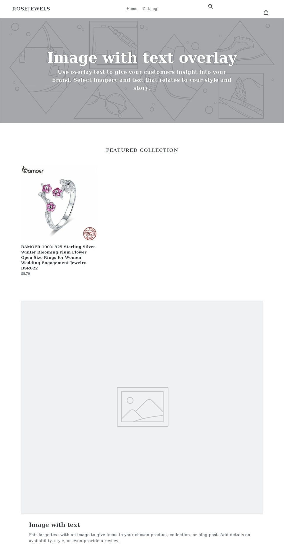 myrosejewls.com shopify website screenshot