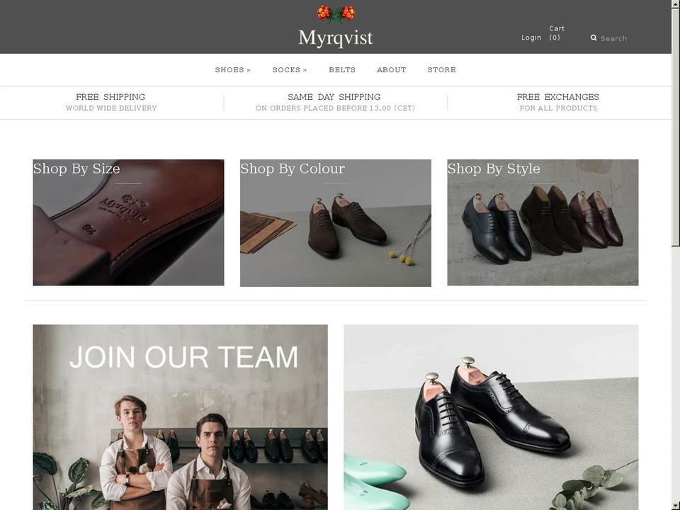 myrqvist.se shopify website screenshot