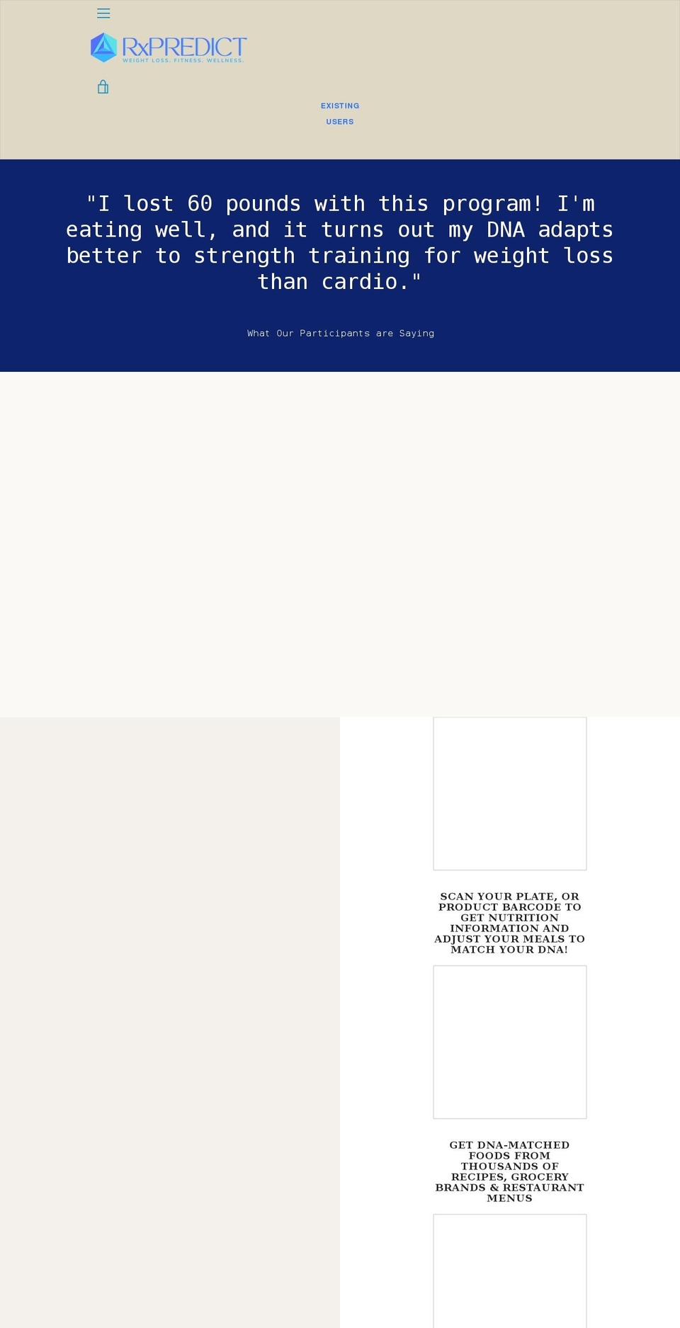myrxgenes.com — Shopify storefront screenshot
