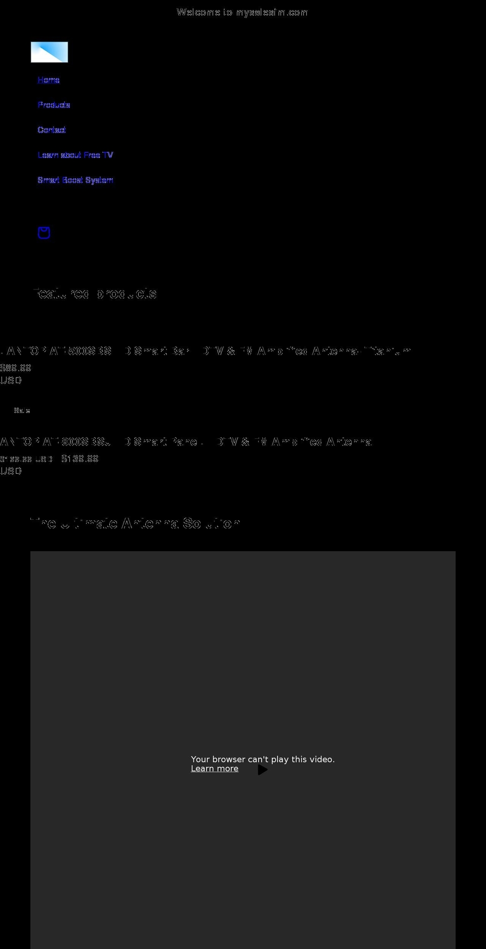 mysalesfm.com shopify website screenshot