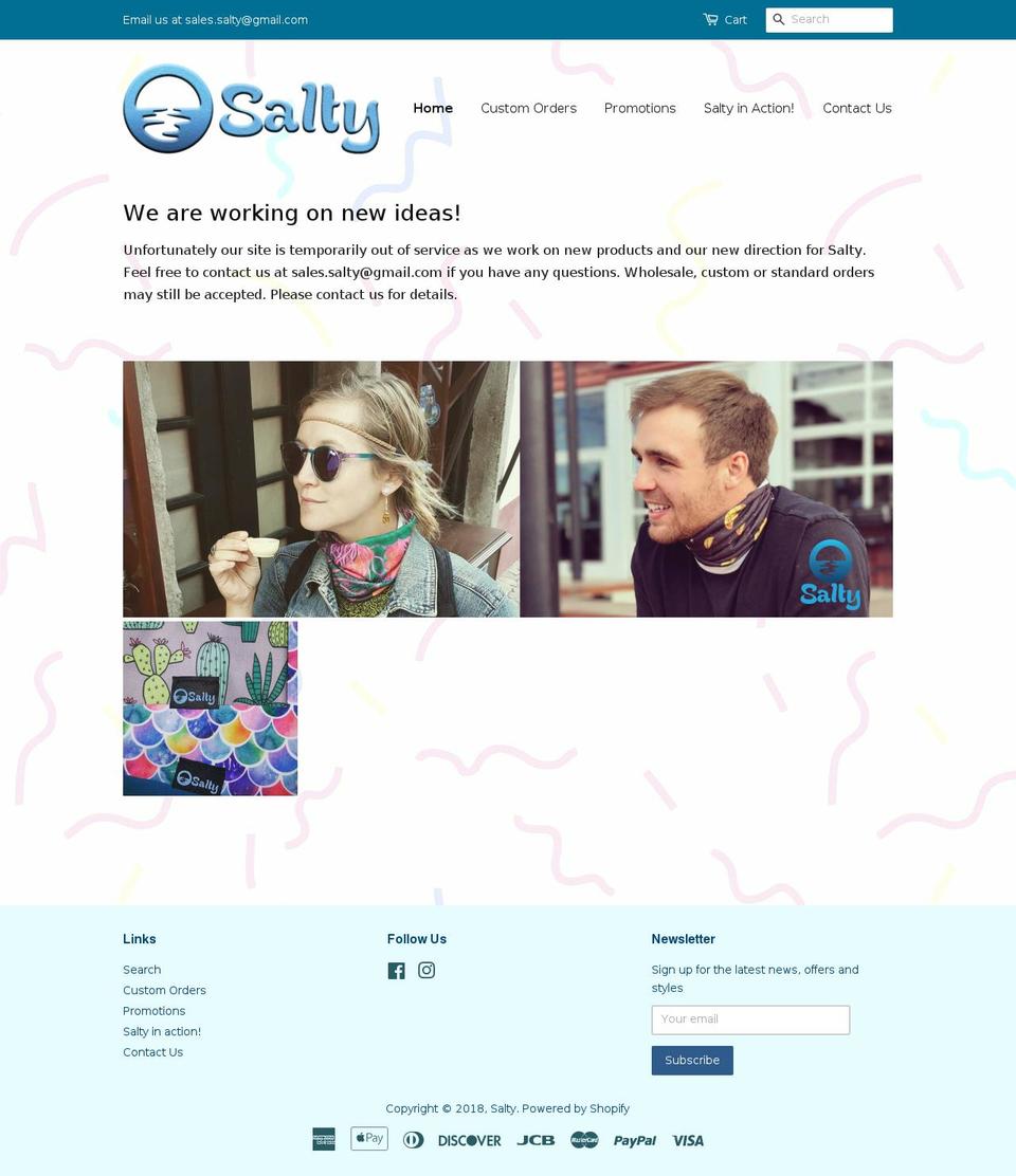 mysaltylife.com — Shopify storefront screenshot