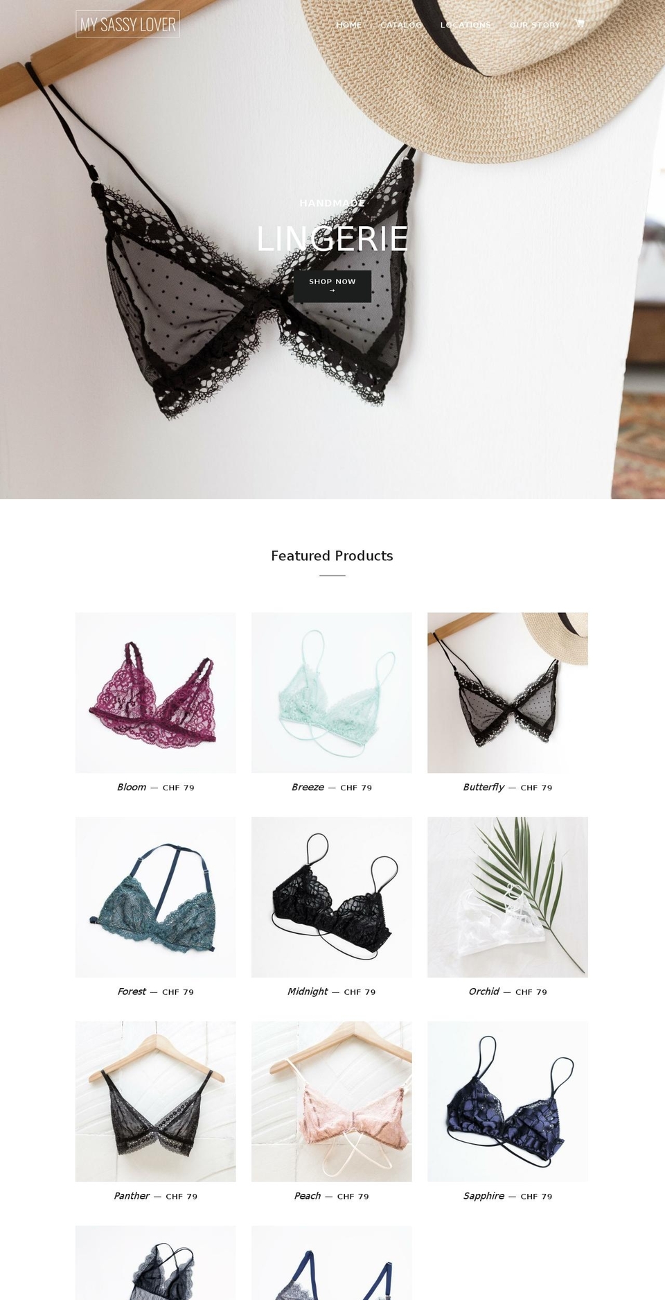 mysassylover.com — Shopify storefront screenshot
