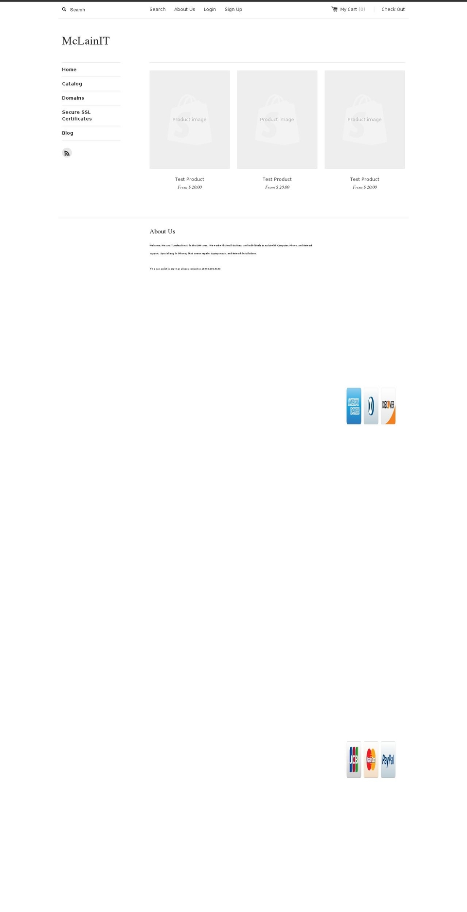 mysbsolutions.com shopify website screenshot